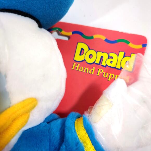 VTG Donald Duck 10" Hand Puppet Mickey's Stuff for Kids NEW Unopened Disney - Picture 2 of 4